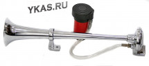 Сигнал возд  ST-1019ст  1 дудка МЕТАЛЛ 12V/400mm с компрессором