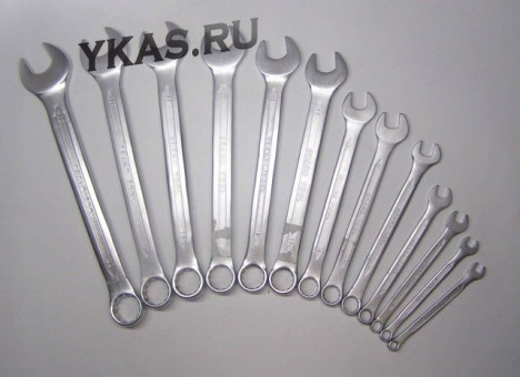 GRAND TOOL Ключ комбин 27 мм CrV (сатин)