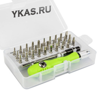 Набор отверток часовых в пластиковом кейсе  32 предмета
