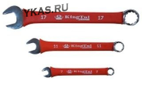 King Tul. Ключ комбинированный  22 мм. в прорезиненной оплетке