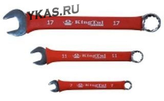 King Tul. Ключ комбинированный  23 мм. в прорезиненной оплетке