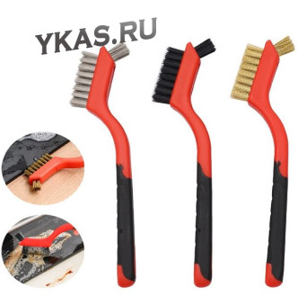 Набор щеток металических 3шт, (мягкая, средняя, жесткая)