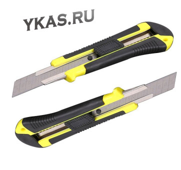 Нож канцелярский пластиковый, ширина лезвия 18мм